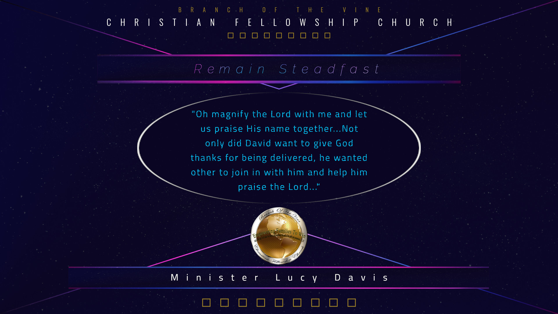 Remain Steadfast