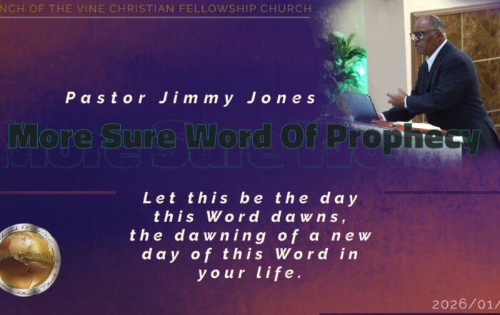 More Sure Word Of Prophecy