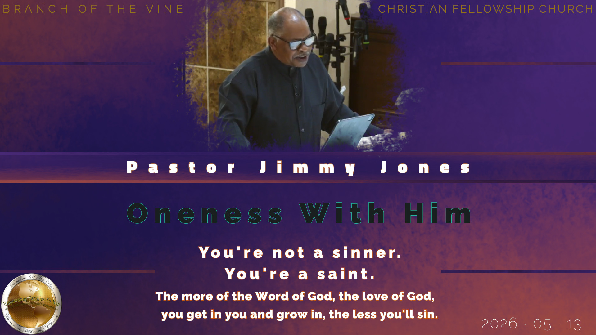 Oneness With Him