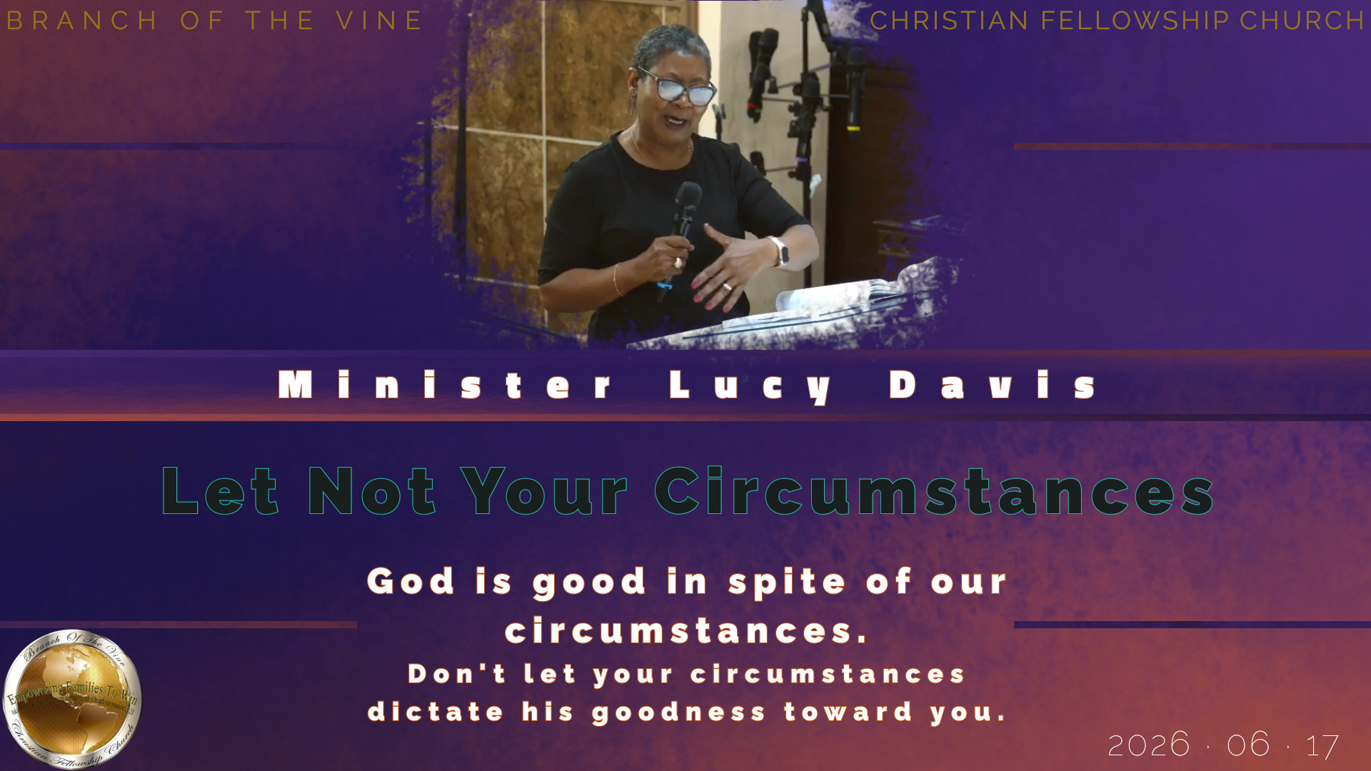 Let Not Your Circumstances