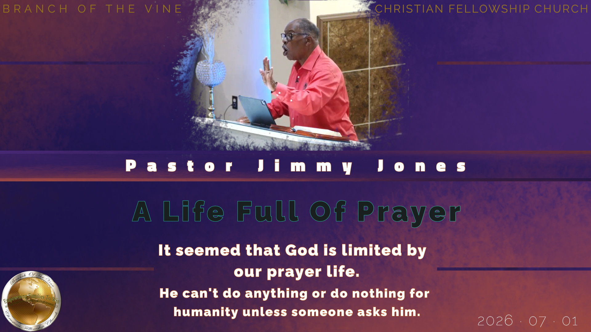 A Life Full Of Prayer