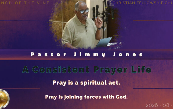 A Consistent Prayer Life