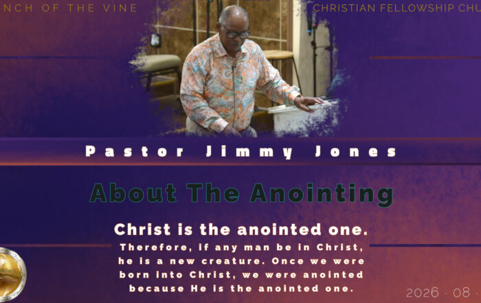 About The Anointing