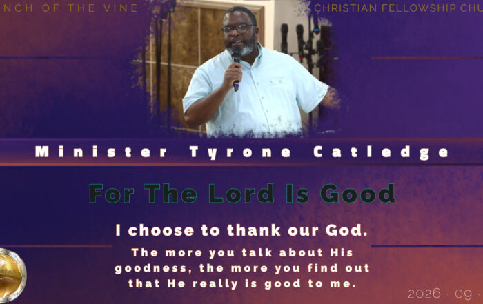 For The Lord Is Good