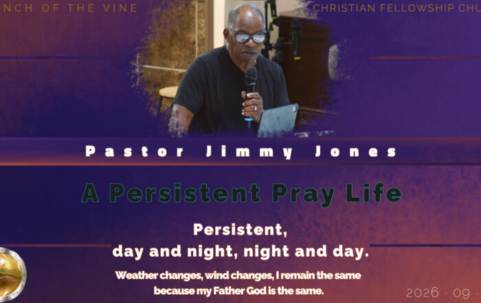 A Persistent Pray Life