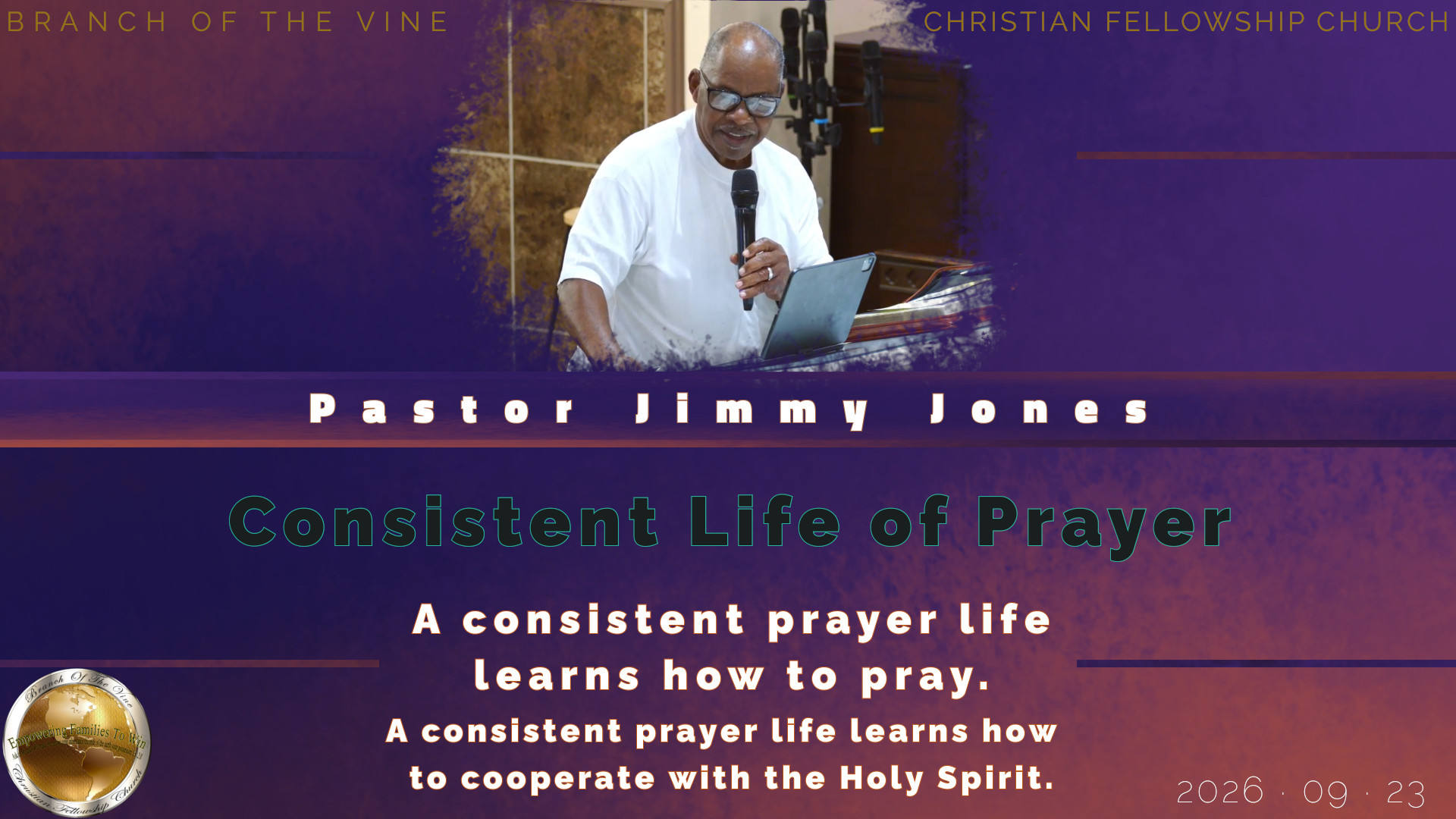 A Consistent Life of Prayer