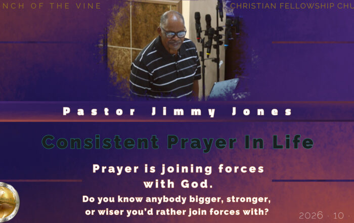 Consistent Prayer In Life
