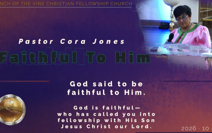 Faithful To Him