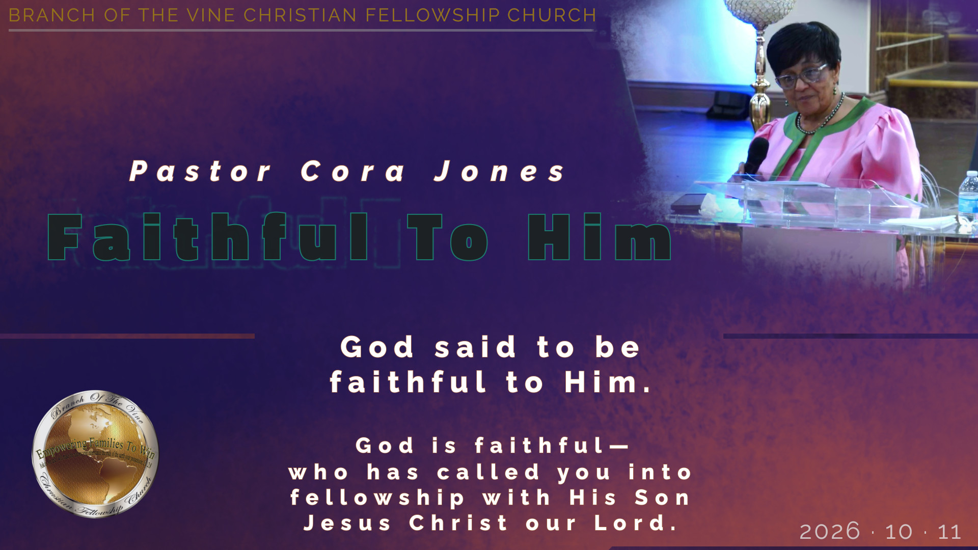 Faithful To Him